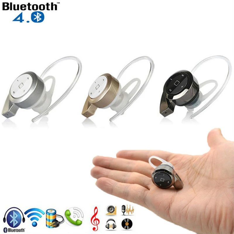 Мини стерео гарнитура Bluetooth наушники V4.0 беспроводные Handfree универсальные для всех