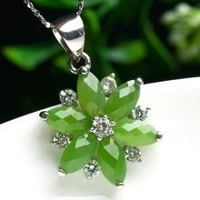 925 высококачественный Серебряный декор и Тянь кулон BIYU Модные женские шесть листьев и ожерелье в виде цветка кулон