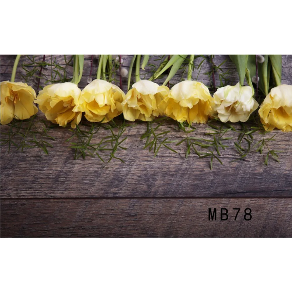 

LB Polyester & Vinyl Backgrounds For Photo Studio Nail Art Photography Backdrops Some Vidona Tulips Old Wooden Board Newborn