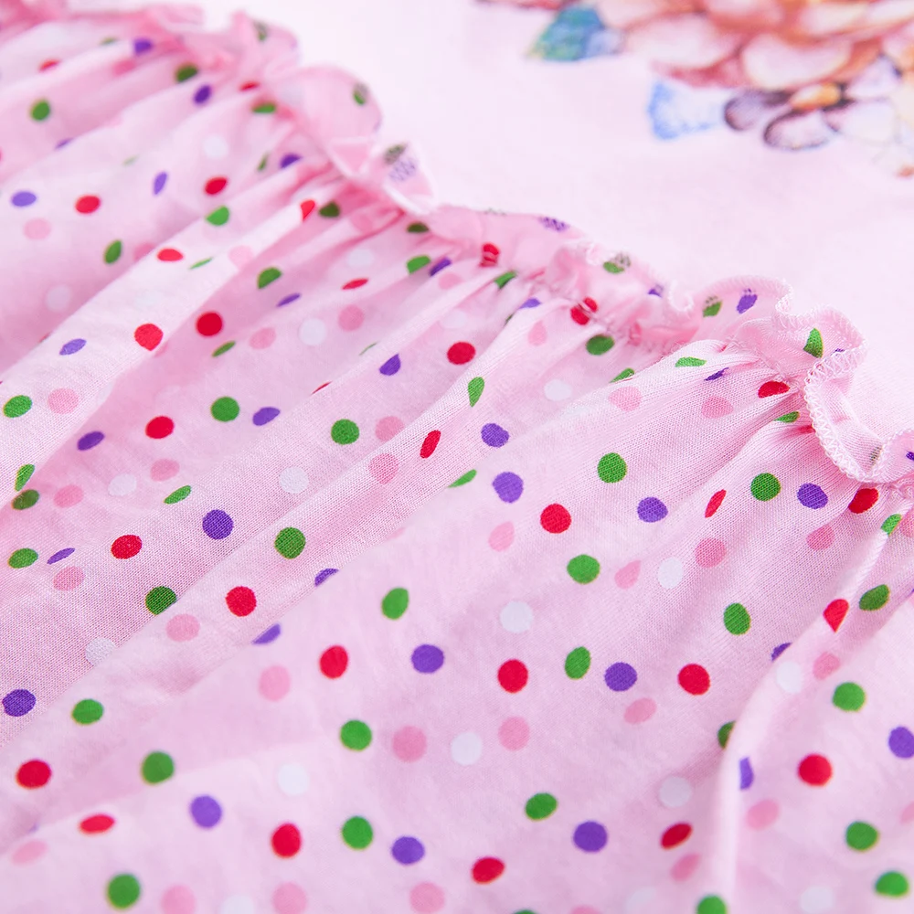 Платье с единорогом для девочек; Vestidos; платье с длинными рукавами для девочек; детское праздничное платье из вуали; детские осенние платья для девочек с рисунком единорога; LH5803