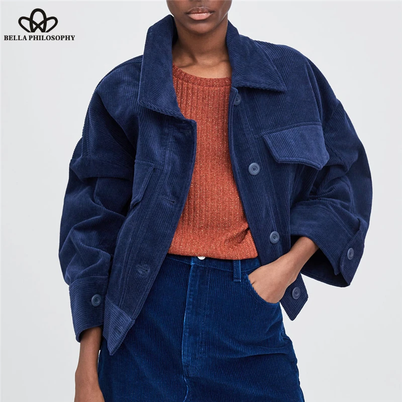 Autumn Coat Navy Blue jacket tops 