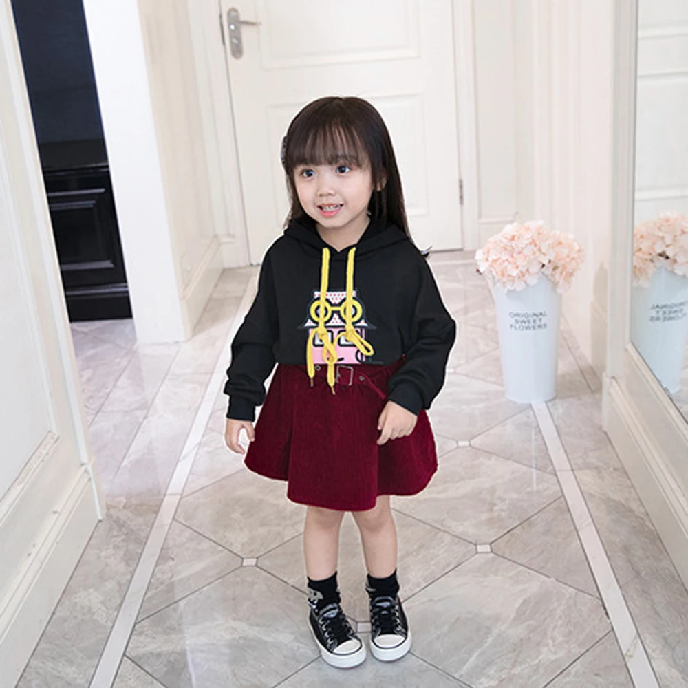 

Sweatshirt for girls 2019 brand long sleeve pullover cartoon printed girls blouse loose spring&autumn children's sweatshirt