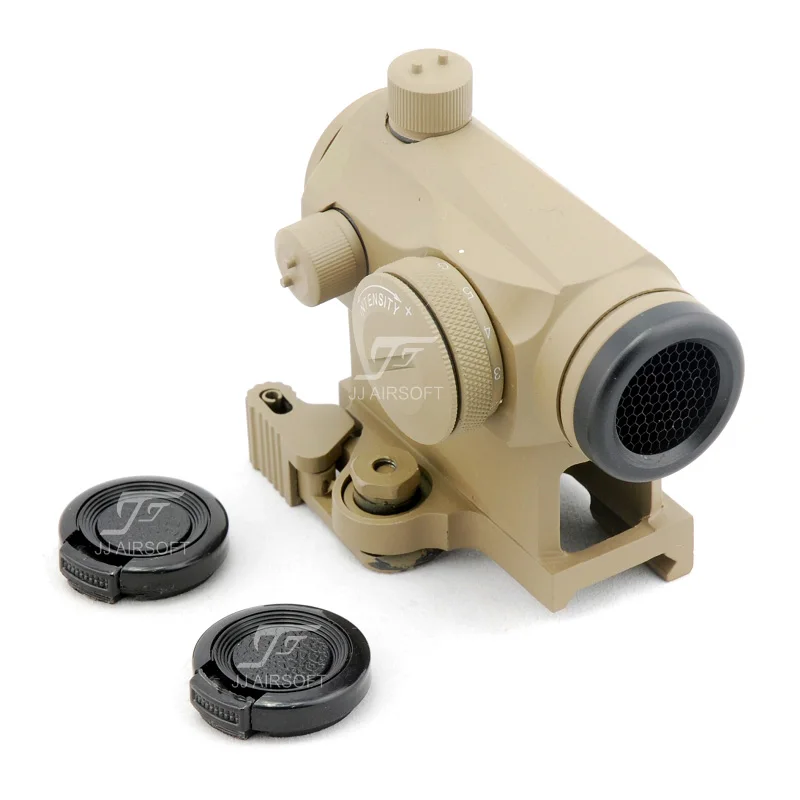

JJ Airsoft 1x24 Red Dot with QD Riser Mount & Killflash / Kill Flash (Tan)