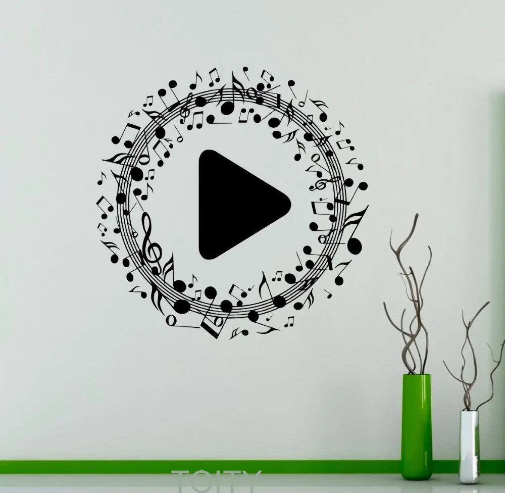 online get cheap music notes wall decor aliexpress com alibaba musical notes wall vinyl decal play button removable sticker music bar club home decor creative murals online get cheap music notes wall decor aliexpress com alibaba musical notes wall vinyl decal play button removable sticker music bar club home decor creative murals