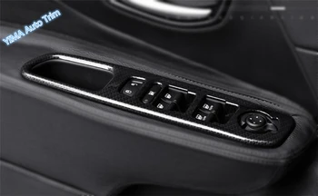 

Lapetus Auto Styling Inner Door Armrest Window Glass Lift Button Cover Trim Fit For Jeep Renegade 2015 - 2020 / Carbon Fiber ABS