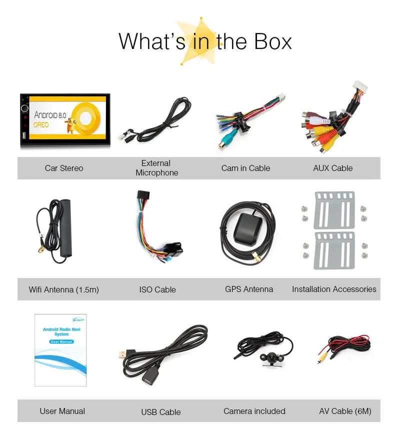 Perfect Pumpkin Qcta-Core 4GB RAM 32GB ROM Car Stereo 2 Din 7