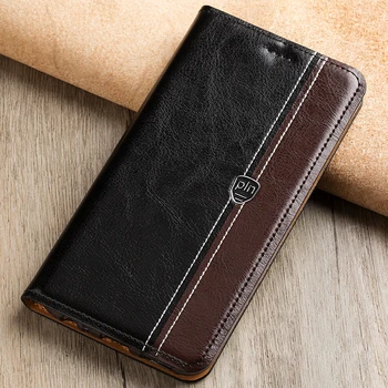 

Fashion Stitching Color Cover Case For Apple iPhone 6 Plus / 6S Plus Case Flip Stand Magnetic Genuine Leather Phone Cover Bag