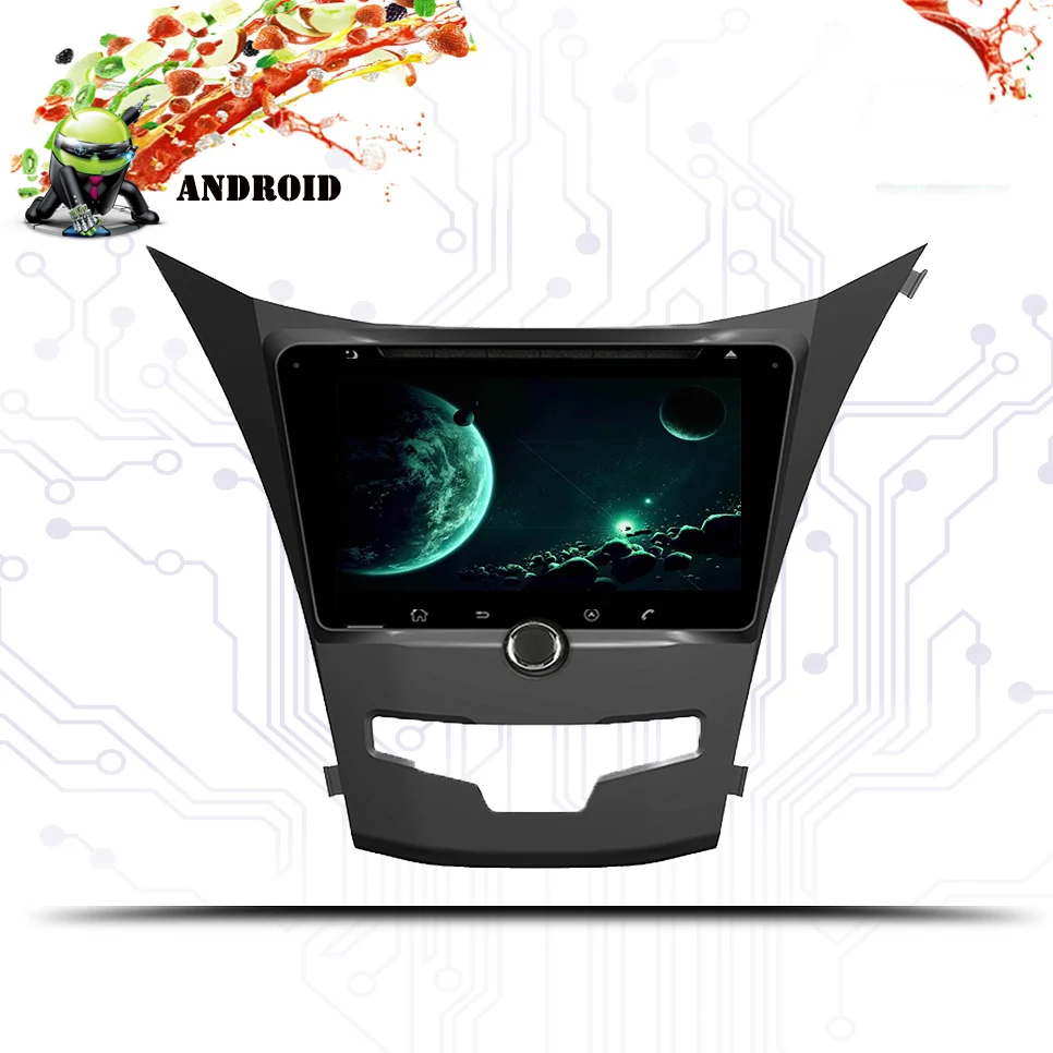 Clearance Octa core 4+64GB Android 9.0 Car DVD GPS Navigation for SsangYong Korando Actyon 2014 2015-2018 Radio Stereo Wifi 3/4G Head Unit 3