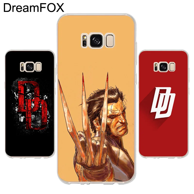 DREAMFOX K058 Daredevil Soft TPU Silicone Case Cover For Samsung Galaxy Note S 6 7 8 9 Edge Plus Grand Prime |