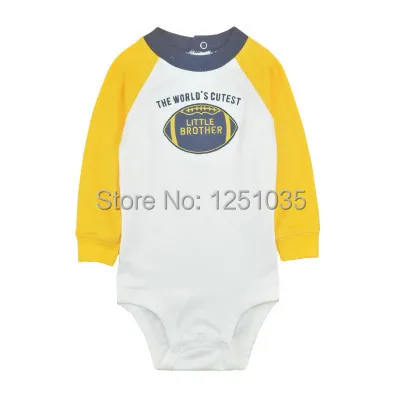 

Male Baby cotton Jumpsuit baby football long sleeved package triangle fart rompers spring and autumn baby boys underwear