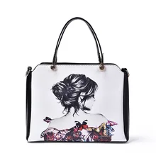Sac A Main Femme De Marque Luxe Cuir 2016 Famous Brand Designer Shoulder Bag Luxury Printing Tote Women Fashion Leather Handbags
