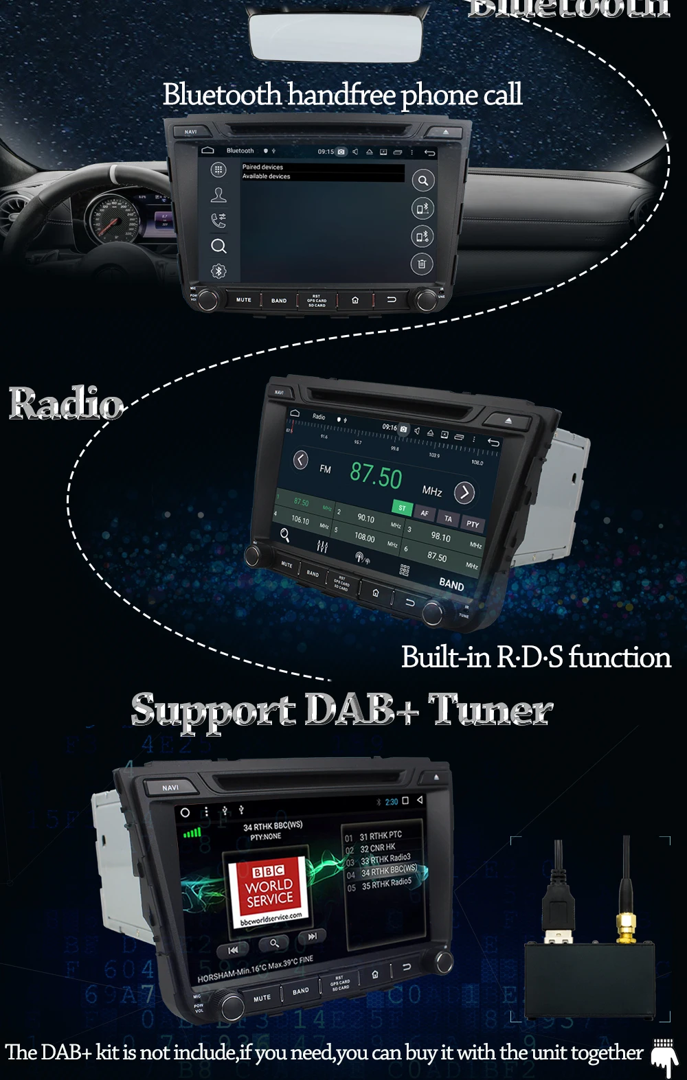 Sale Owtosin Car Radio Video multimedia Player Navigation GPS Android 9.0 For Hyundai IX25 Creta 2014 2015 2016 2017 Car 4G RAM 4