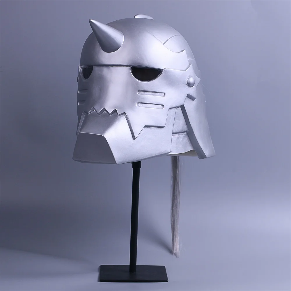2017 Fullmetal Alchemist Mask Cosplay Alphonse Elric Helmet Halloween Mask PVC (3)