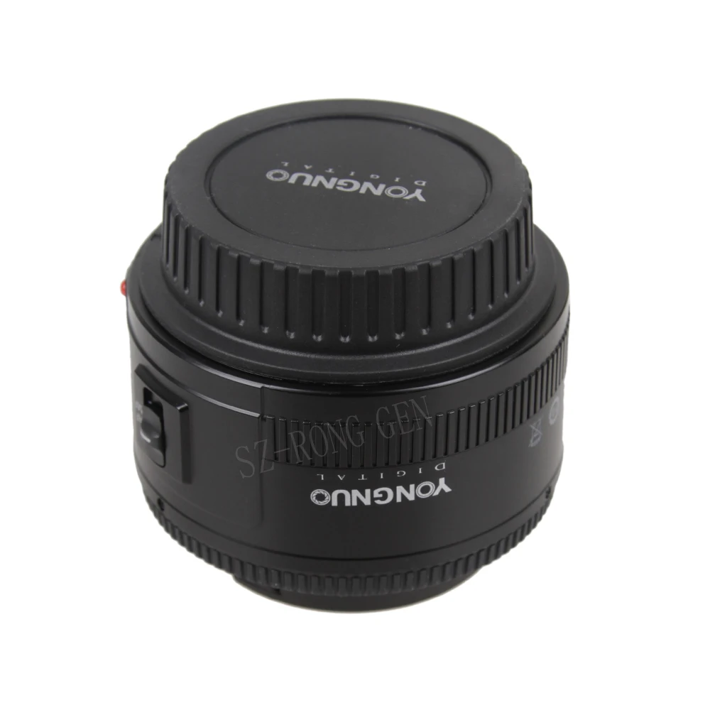 Официальный YN50mm объектив с фиксированным фокусом EF 50 мм F/1,8 AF/MF объектив большой объектив с автоматическим фокусом Aperture+ 52 MVUV+ бленда объектива Цифрового Фотоаппарата Canon DSLR Камера