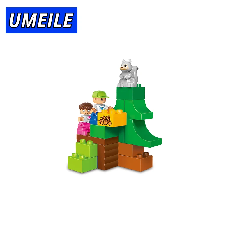 Бренд UMEILE 39 шт. классический набор из кирпича с изображением животных фермы утки