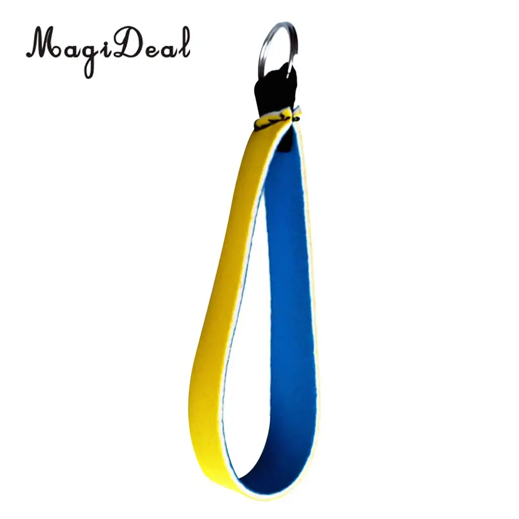 MagiDeal Neoprene Key Fob Wristlet Keychain Key Holder Keyring Hand Wrist Strap for Water Sports Beach Swimming Jogging Boating