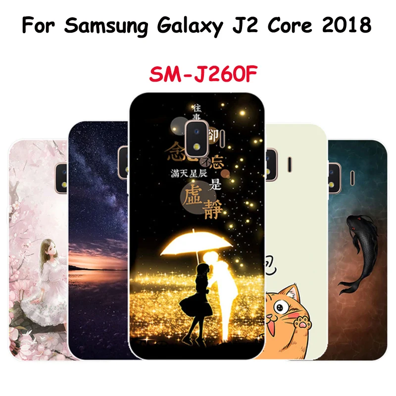 

Soft silicon 5.0"For Samsung Galaxy J2 Core Case For Samsung Galaxy J2Core J 2 Core 2018 Phone Case Cover J260F J260 F shell
