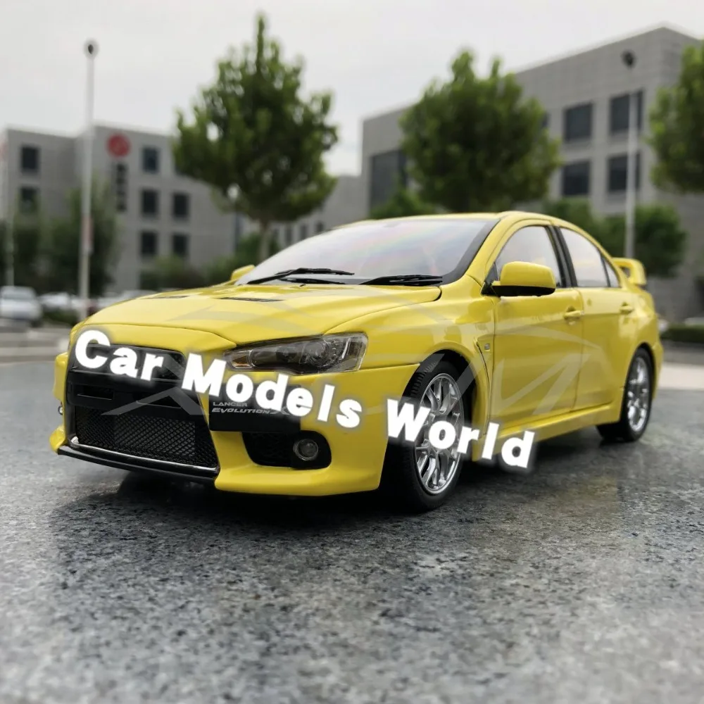 Литья под давлением модель автомобиля для Lancer Evolution X EVO RHD BBS колёса 1:18 (желтый) +