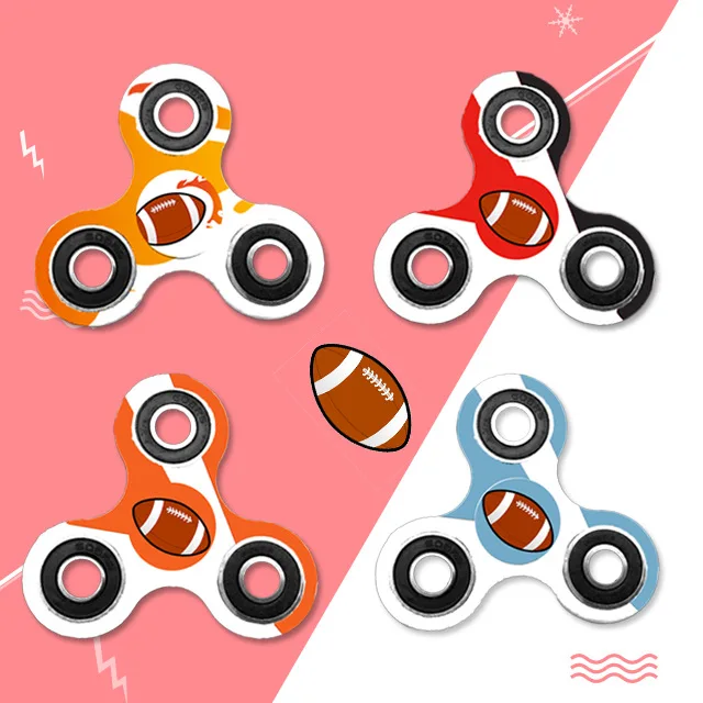 Moda Mão de Rugby Brinquedo Giratório, Redutor de Estresse de Alta Velocidade Rolamento de Dedo Brinquedo Mesa de Escritório Gadget, Alívio do Estresse Ao Ar Livre brinquedo