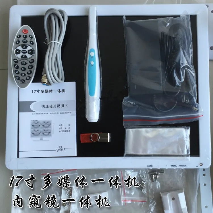 

NEW Dental intra oral Camera endoscope borescope 500mega pixels with 17inch LCD monitor with usb intra oral camera all in one