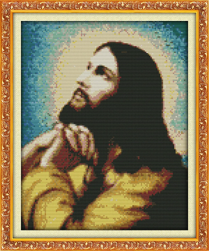 

The Preaching Christ Counted 11CT Printed 14CT DMC Cross Stitch Set DIY Chinese Cotton Cross-stitch Kit Embroidery Needlework