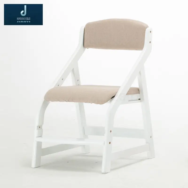 Детский обучающий стул может подтягивать студенческое кресло из цельного дерева коррекция осанки стул домашний стол спинка кресла Writ - Цвет: Same as picture 12