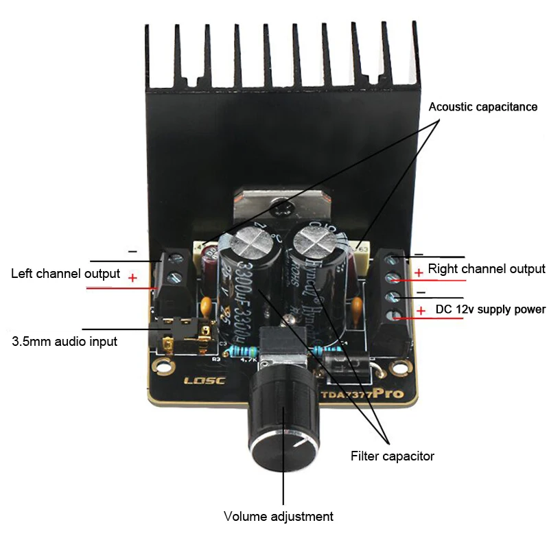 streaming amplifier AIYIMA TDA7377 Audio Amplifier Board 35W*2 Dual Channel Stereo Power Amplifier Car AMP Home Sound Theatre audio amplifier