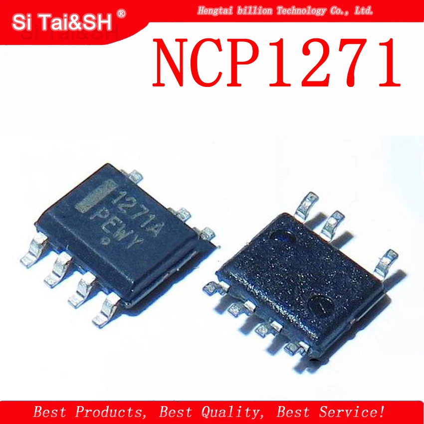 10 шт. NCP1271 SOP8 NCP1271A SOP NCP1271ADR2G 8 1271A SMD LCD управление питанием IC|Интегральные схемы| |