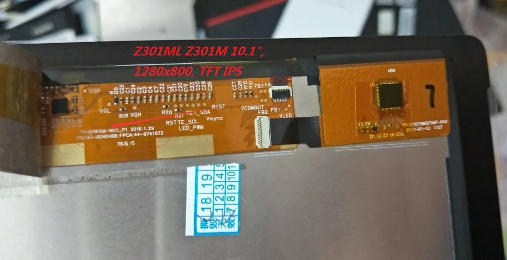 Montagem do Digitador da Tela Sensível ao Toque Display Lcd Compatível para Asus Zenpad 10 Z301m Z301ml Z301mfl P028 P00l Z300m P00c Nv101wum-n52 - Imagem 2