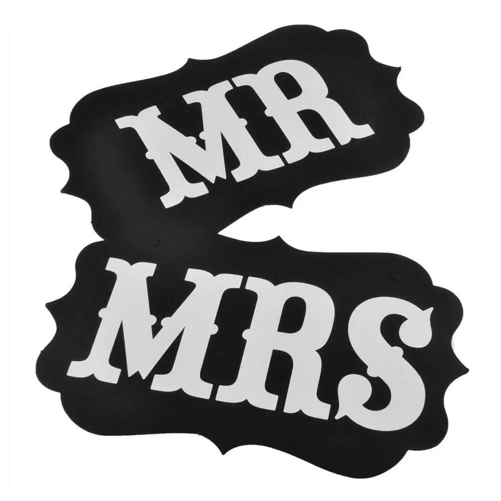 Adeeing стул-назад баннер с гирляндами Mr Mrs бумажная доска + лента знак письмо смешные свадебные Декор, фото, реквизит украшение для вечерние