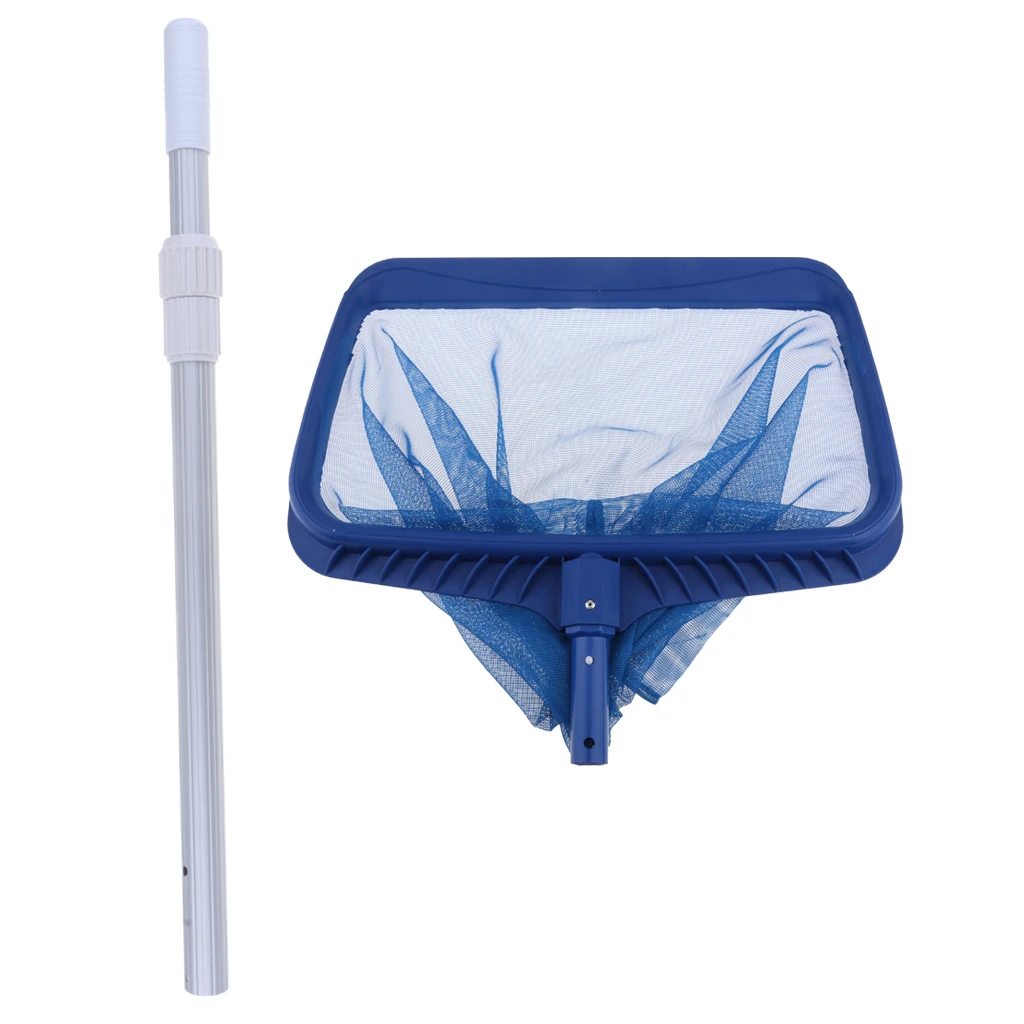 50cm Deep Nets Swimming Pool / Spa Cleaning Leaf Skimmer Net with 2 Stage Telescopic Pole 100cm