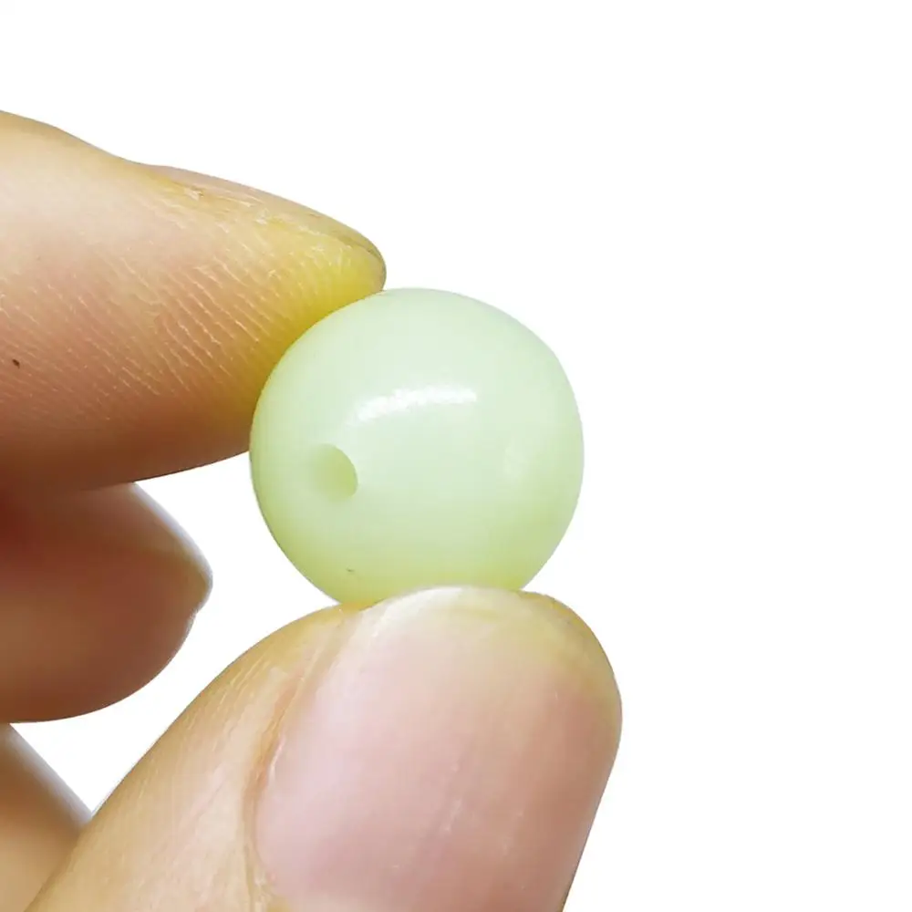 Soft Fishing Beads Stopper 100pcs/lot 3mm-12mm Luminous Round Fishing Space Beans