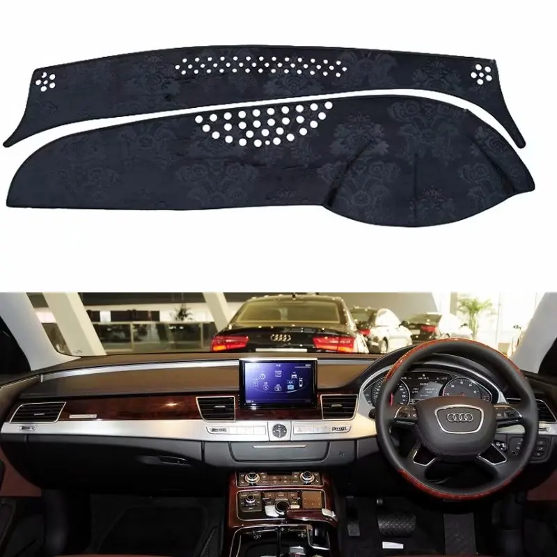For Audi A8 A8L S8 2011 2012 2013 2014 2015 2017 Flannel Dashmat