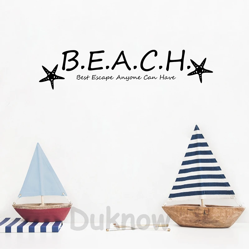 Beach Vinyl Art Wall Decal Home Room Decor