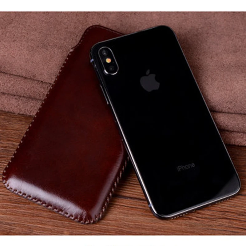 Роскошный чехол для телефона ручной работы iPhone x из натуральной кожи 7 7plus 4 7/5 5/5 8