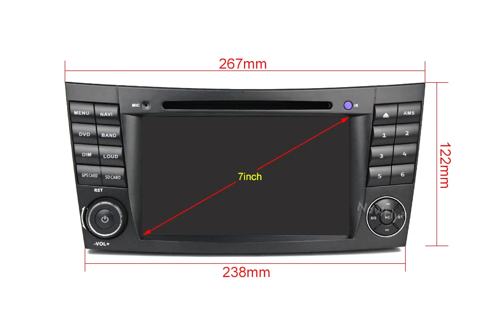 Flash Deal Navifly android8.1 Car Multimedia player Autoradio for Mercedes Benz E-Class W211 E200 E220 E240 E270 E280 2002-2008 w219 4