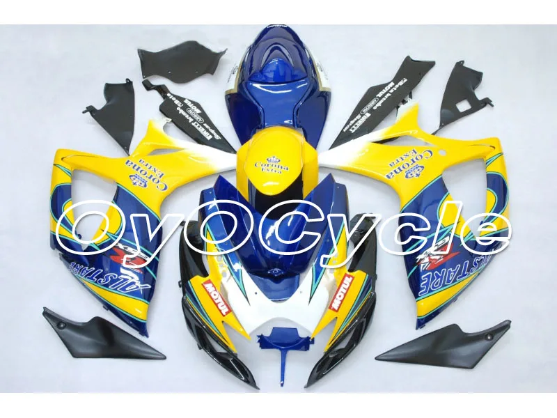 

For 06-07 Suzuki GSXR600 GSXR750 K6 K7 GSXR 600 750 Injection Motorcycle ABS Fairing Bodywork Kit 2006 2007 Yellow Blue