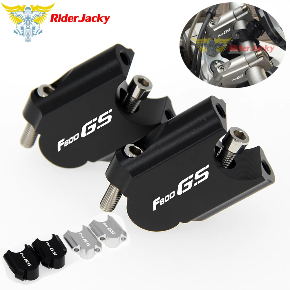 

Logo F800 GS For BMW F800GS 2008-2017 2014 2015 2016 Aluminum 28mm Motorcycle Handlebar Raiser Riser Up Backs Moves Bracket Kit