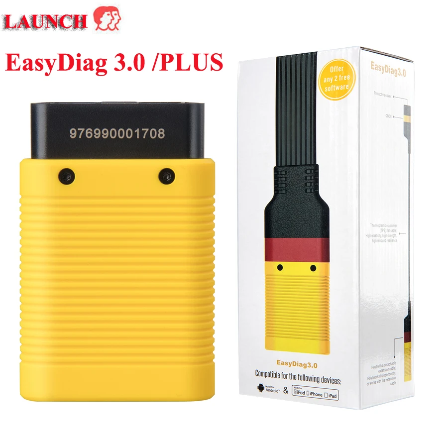 

Original Launch X431 EasyDiag 3.0 OBD2 OBDII Diagnostic Tool Easydiag 3.0 for Android/iOS Scanner Update online