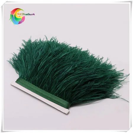 23 dark green ostrich feather fringe 2