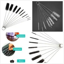 10 шт./компл. нейлоновые приспособления для чистки набор соломинок для соломинки/очков/клавиатуры/ювелирные изделия чистящие кисти инструменты для очистки