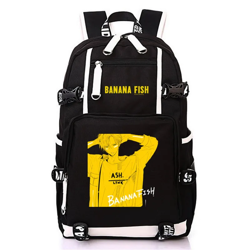 Аниме Банановая рыба холст рюкзак косплей школьные сумки аниме рюкзак для ноутбука унисекс рюкзак для путешествий женские сумки на плечо