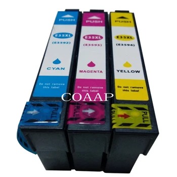 

3x Compatible EPSON 35XL T3592C T3593M T3594Y color ink cartridge for WorkForce Pro WF 4720DWF 4725DWF 4730DTWF 4730DWF 4740DTWF