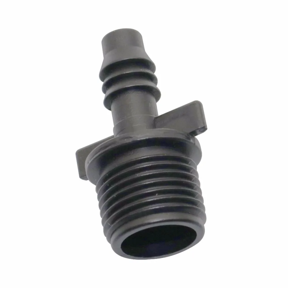 

10 pcs 1/2 inch Male Adapter Water Pipe Connector Micro Garden Irrigation Pipe Connectors 8 mm hose