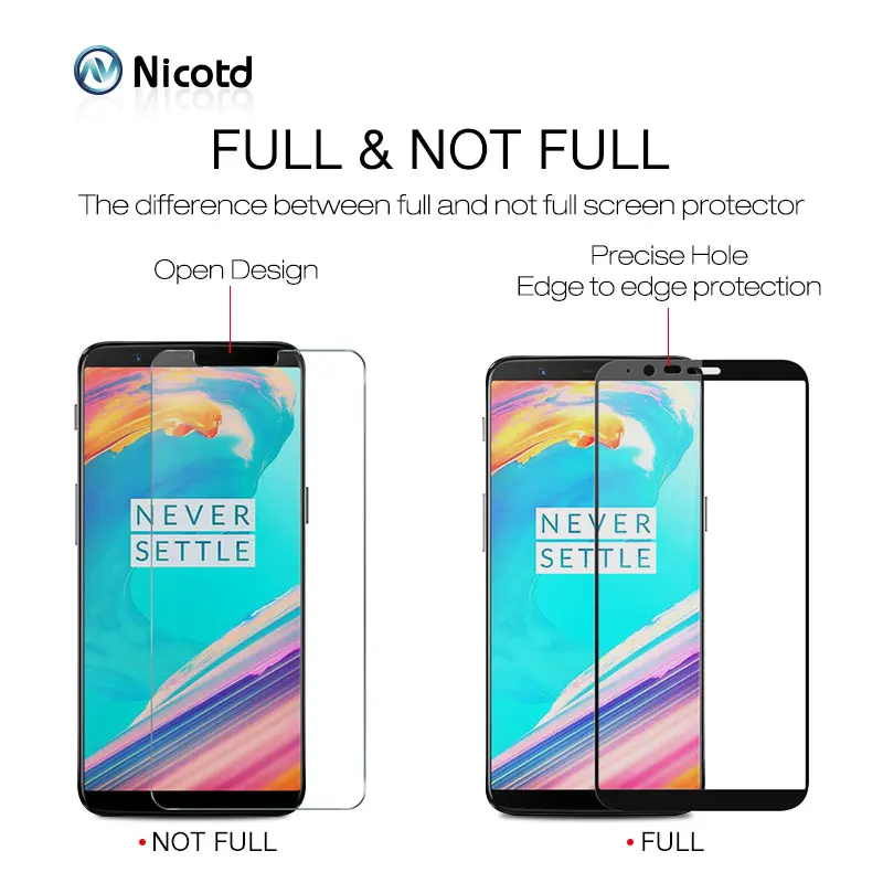 For Oneplus 5T 6 3T 5 3 Tempered Glass Screen Full Cover For Oneplus 3 5T 6 5 3T Full Cover Screen Protector Glass Front Film (5)