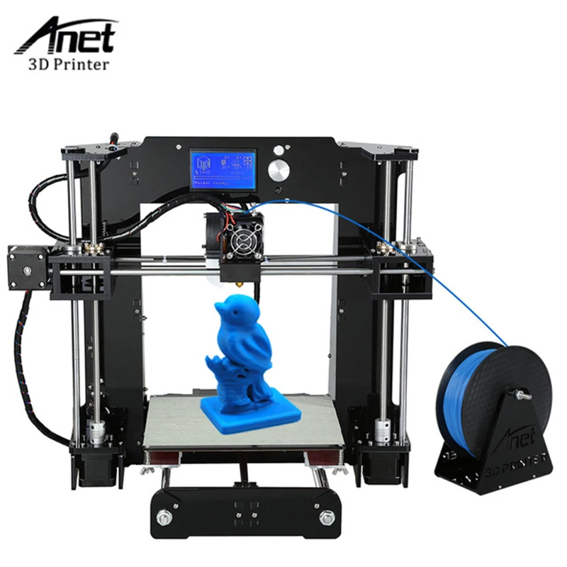 

Anet A6 Reprap 3d printer Full Acrylic + Lead Screw Assembly DIY 3D Printer Kit With 1roll Filament+SD Card+Filament Holder