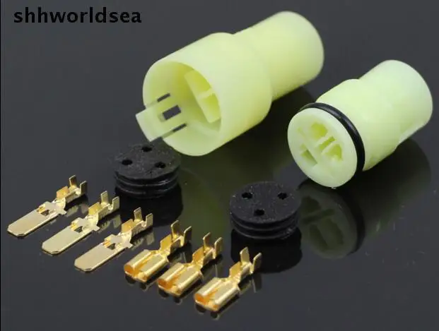 Shhworldsea 3 Pin/way 6180 3541 6 мм Автомобильный Водонепроницаемый проводной разъем