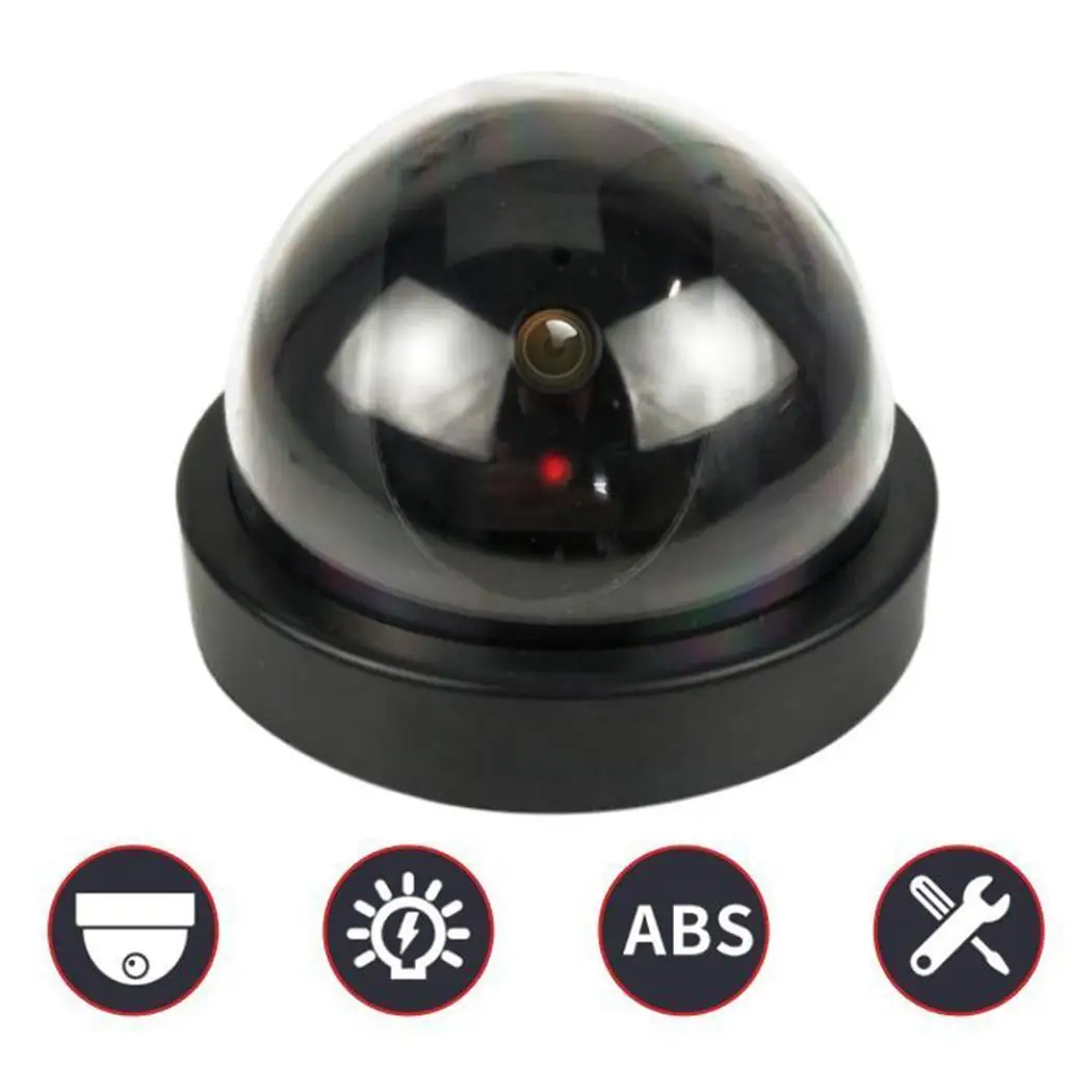 

Fake Dummy Simulation Dome Camera Red LED Blinking Light Security Camera Analog Camera