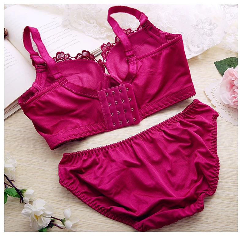 Jerrinut Push Up Bra Set Sexy Women's Underwear Set Brassiere Bra Underwear Female Lingerie Set Push Up Panties And Bra 16