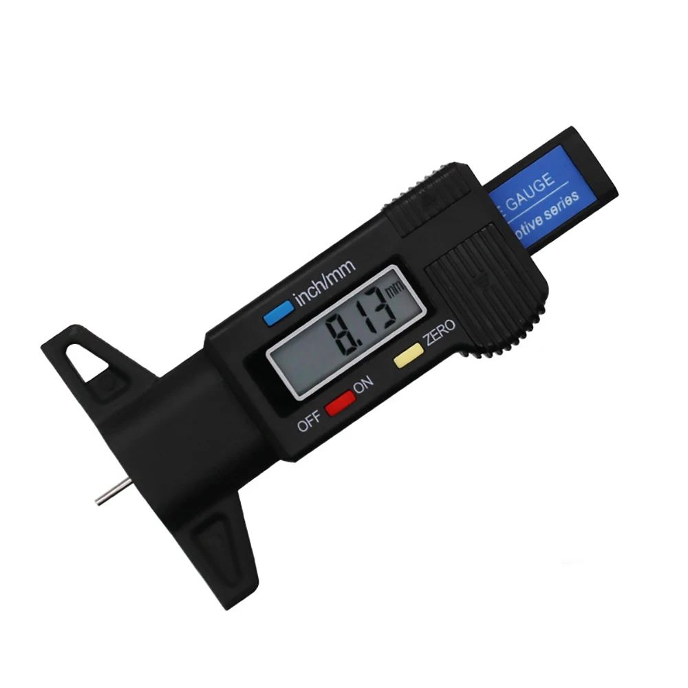 

1PC Car Tire Tester Tire Repair Tool Pressure Measurement Car Tester Brake Shoe Pad Digital Tyre Depth Gauge Tread Tire